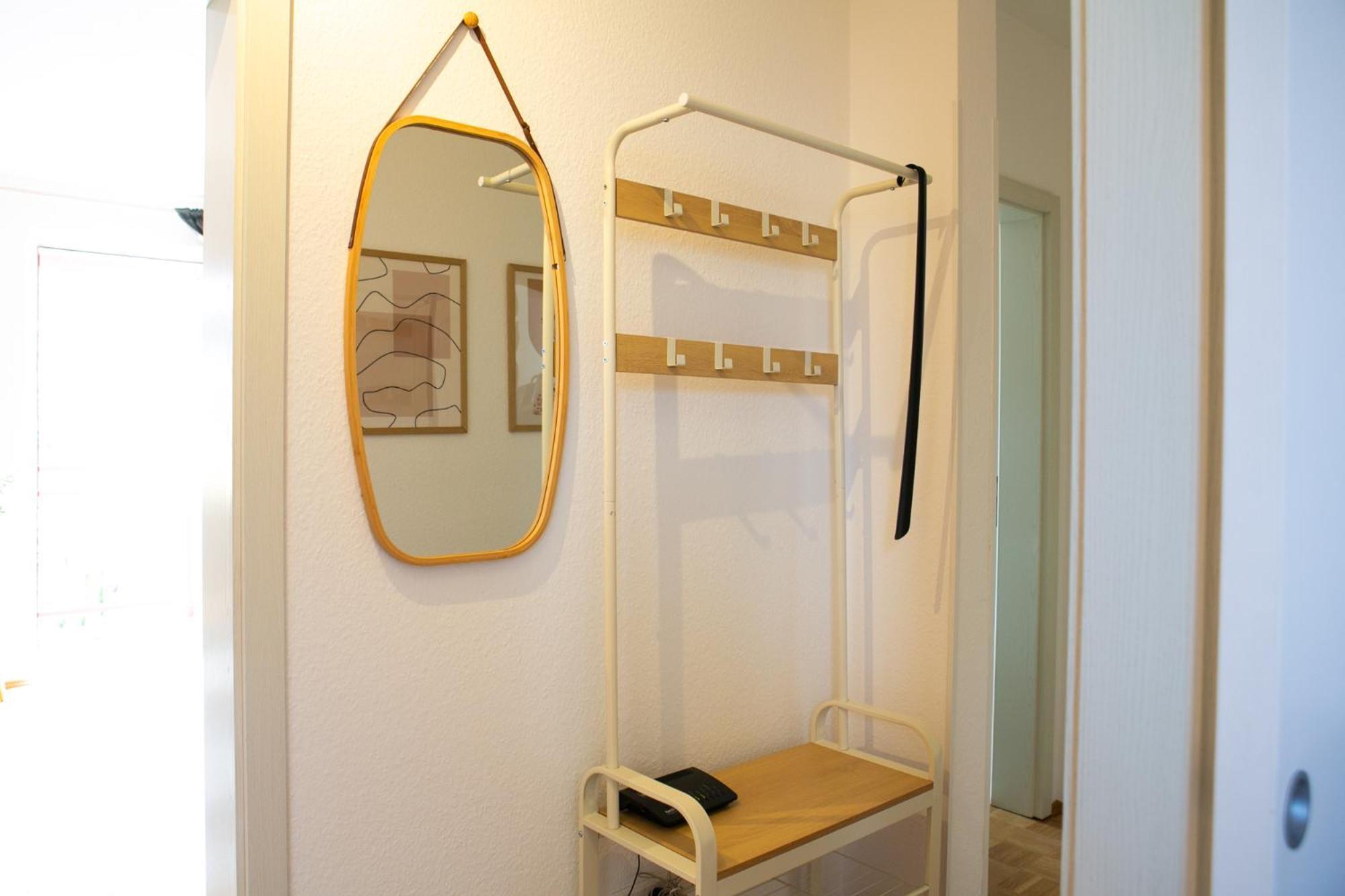 2 Zimmer, Bett Und Schlafsofa, Balkon, Waschmaschine L ไลป์ซิก ภายนอก รูปภาพ