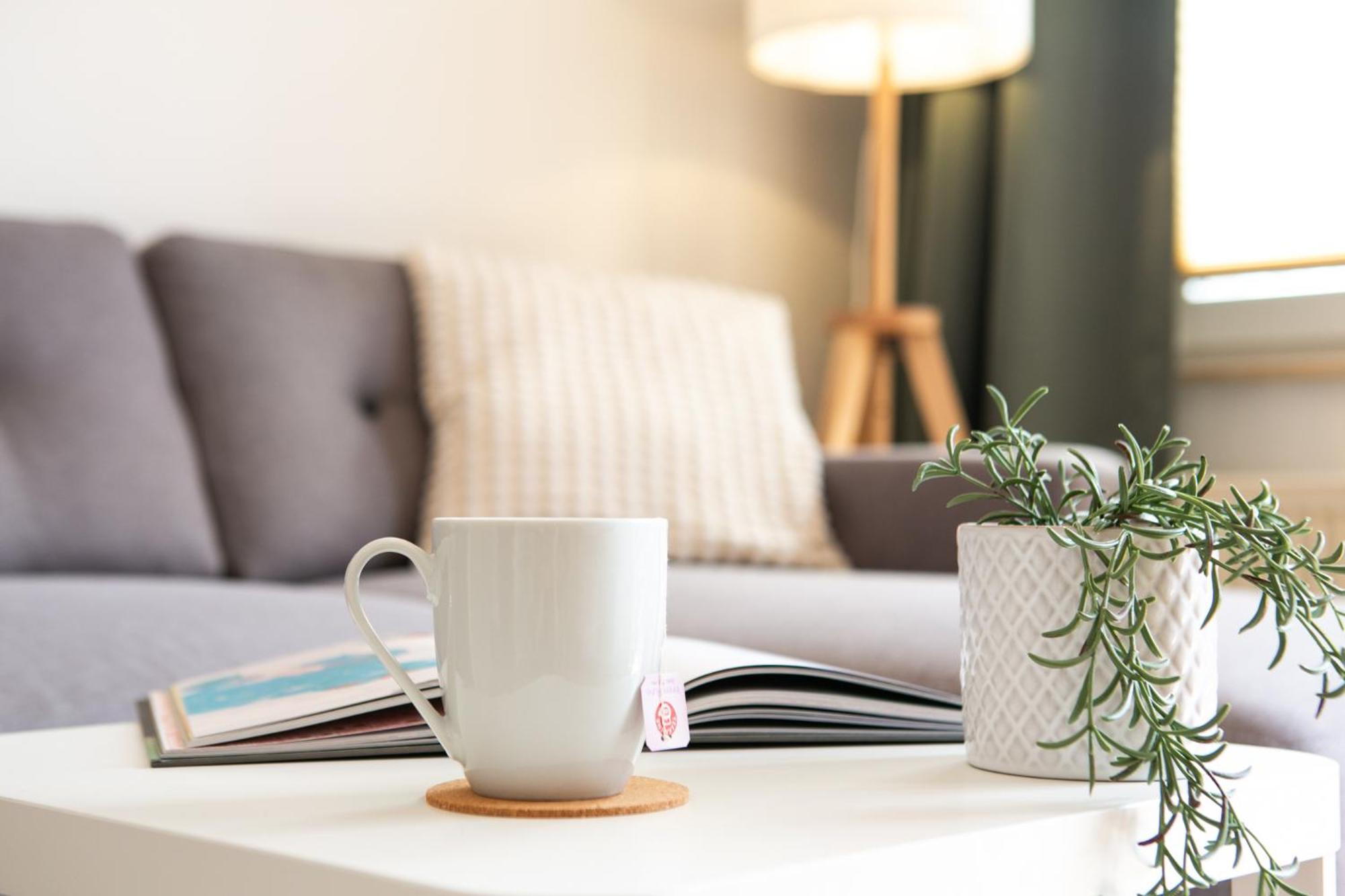 2 Zimmer, Bett Und Schlafsofa, Balkon, Waschmaschine L ไลป์ซิก ภายนอก รูปภาพ